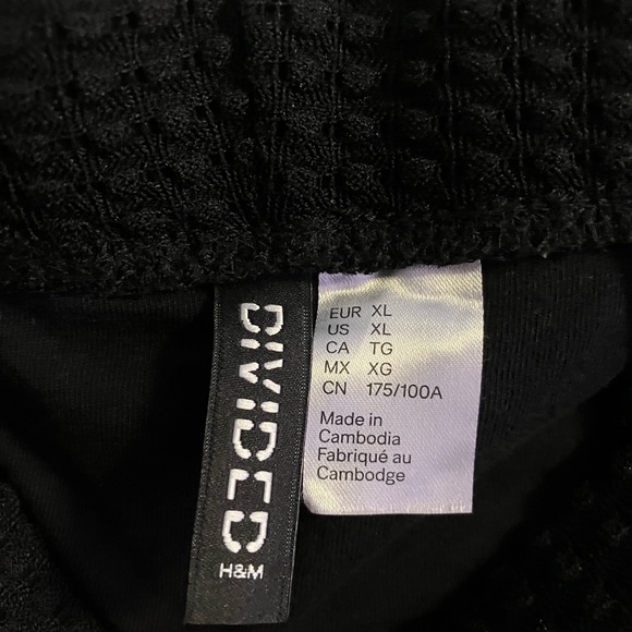 Flared Black mesh leggings casual goth beach goth - Picture 5 of 5